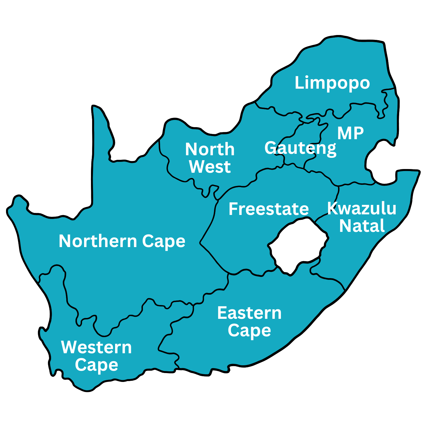 South Africa Coverage Map